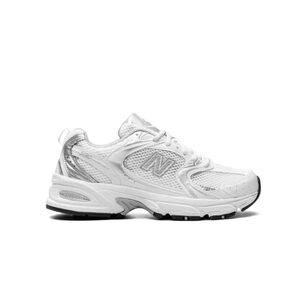 New Balance 530 White and Silver Sneakers - Women’s size 9